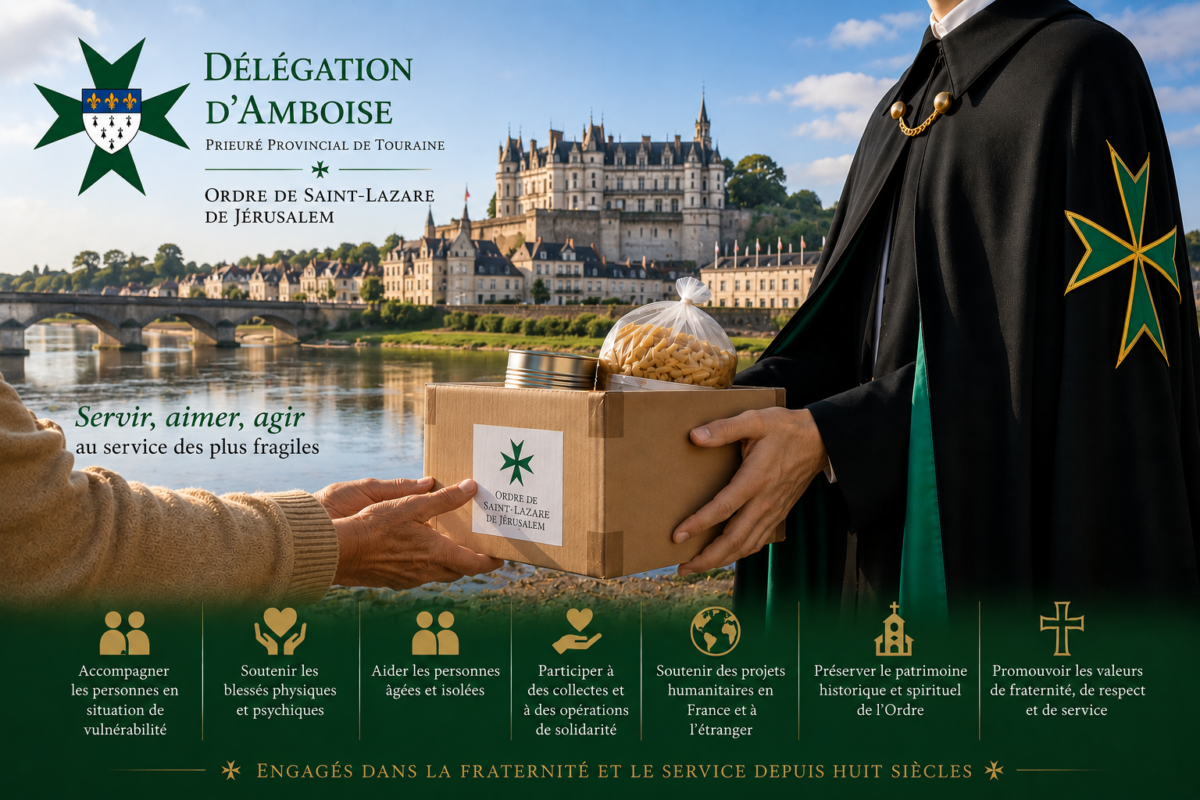 Actions humanitaires de la délégation d'Amboise du Prieuré Provincial de Touraine - Ordre de Saint-Lazare