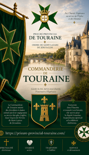 Les implantations du Prieuré de Touraine : Commanderie & Délégations