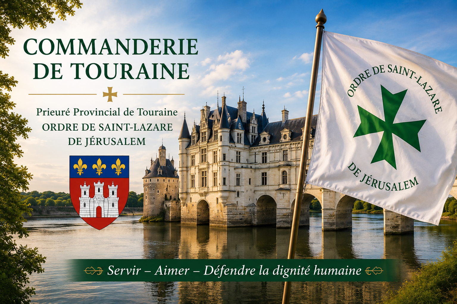 Commanderie de Touraine - Prieuré Provincial de Touraine - Ordre de Saint-Lazare de Jérusalem