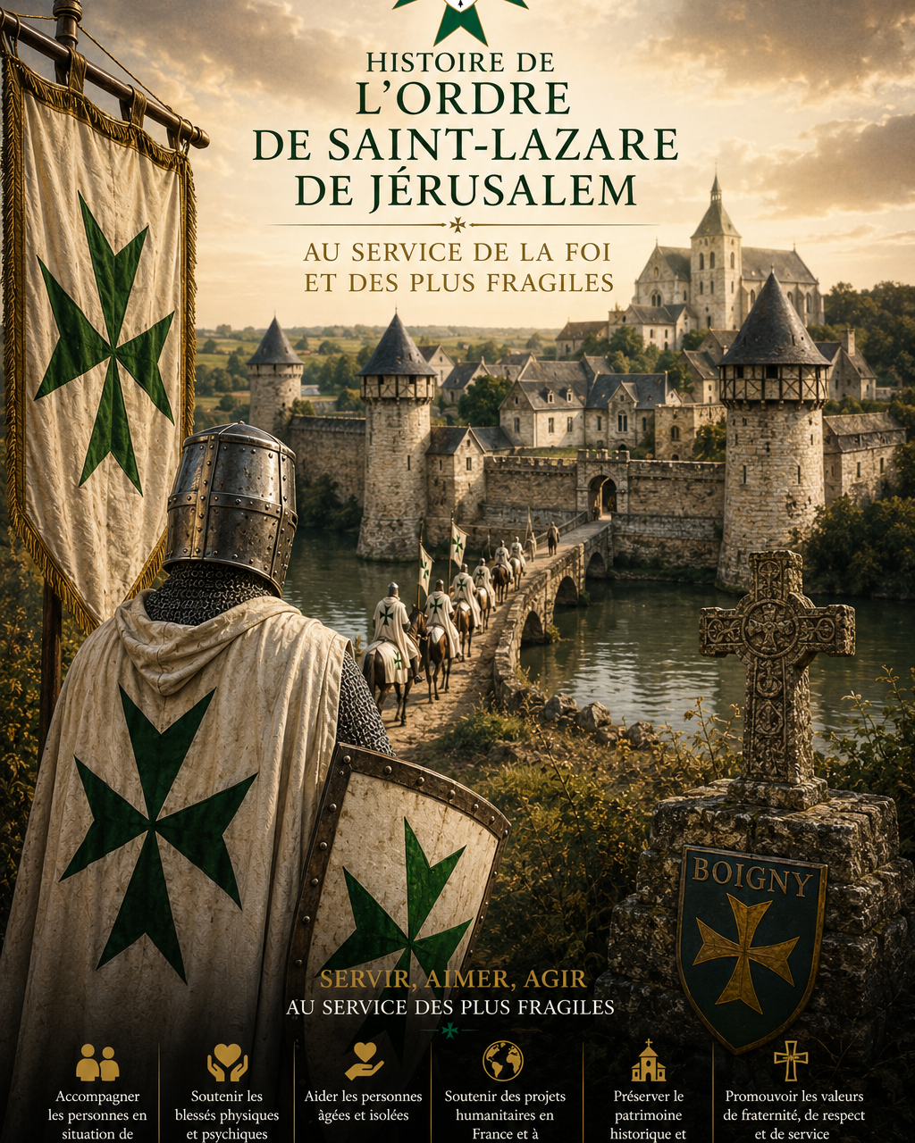 commanderie magistrale de Boigny au 15 ième siècle - Ordre de Saint-Lazare - prieuré provincial de Touraine