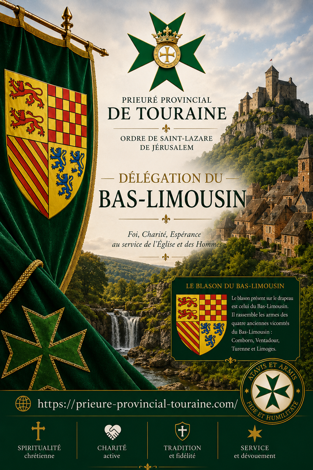 délégation du Bas-Limousin du Prieuré Provincial de Touraine - Ordre de Saint-Lazare de Jérusalem