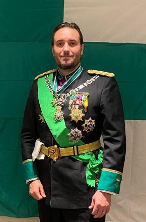 Le Grand Maître de L'Ordre de Saint-Lazare Don Francisco de Borbon, Graf von Hardenberg GCLJ