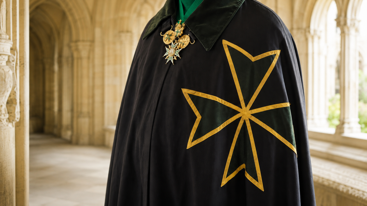Le manteau et la croix de l'ordre de Saint-Lazare - Prieuré Provincial de Touraine