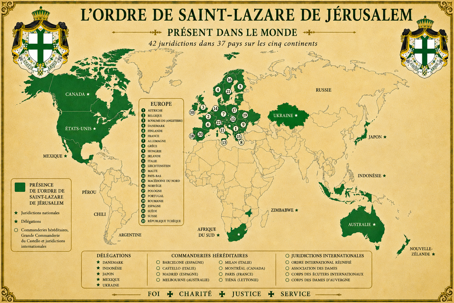 Présence de l'Ordre de Saint-Lazare dans le Monde - Prieuré Provincial de Touraine