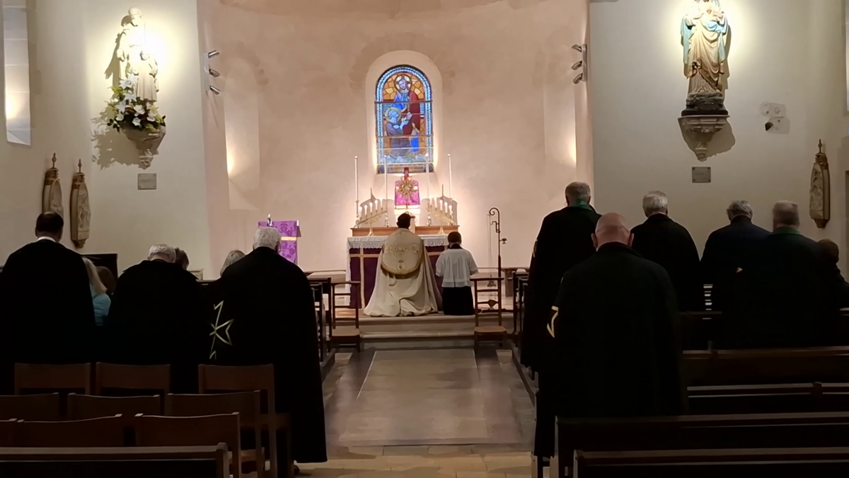 Recueillement du prieuré Provincial de Touraine dans l'église de Parcay-Meslay