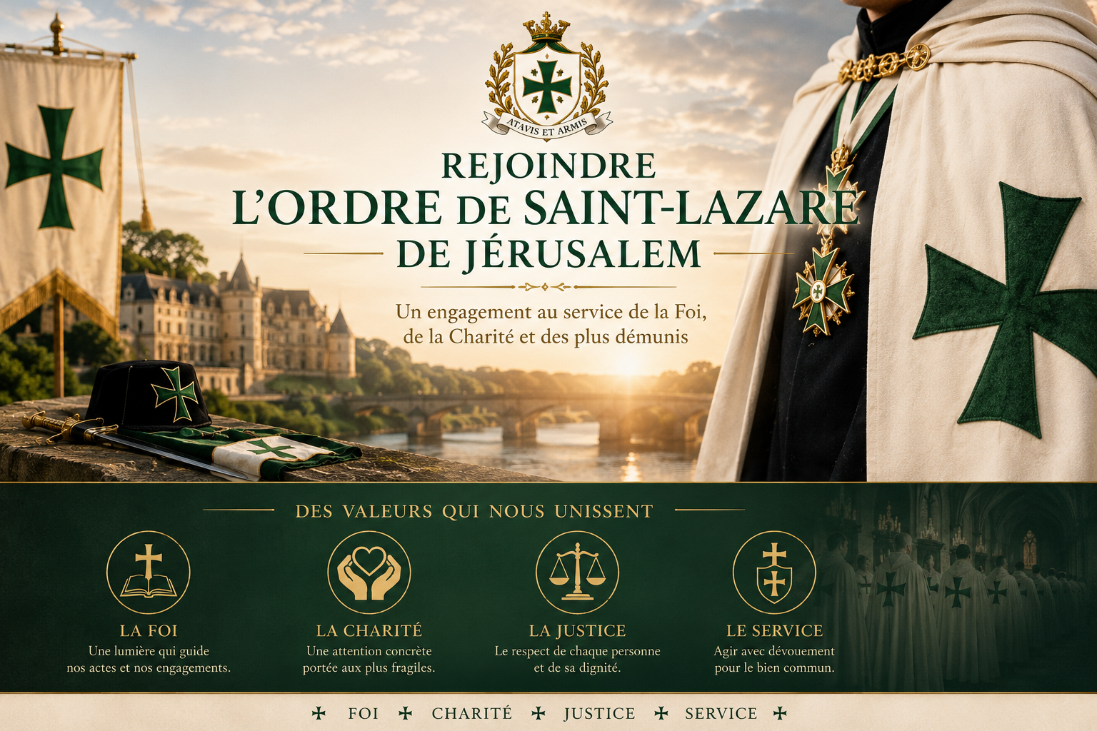 rejoindre l'ordre de Saint-Lazare de Jérusalem